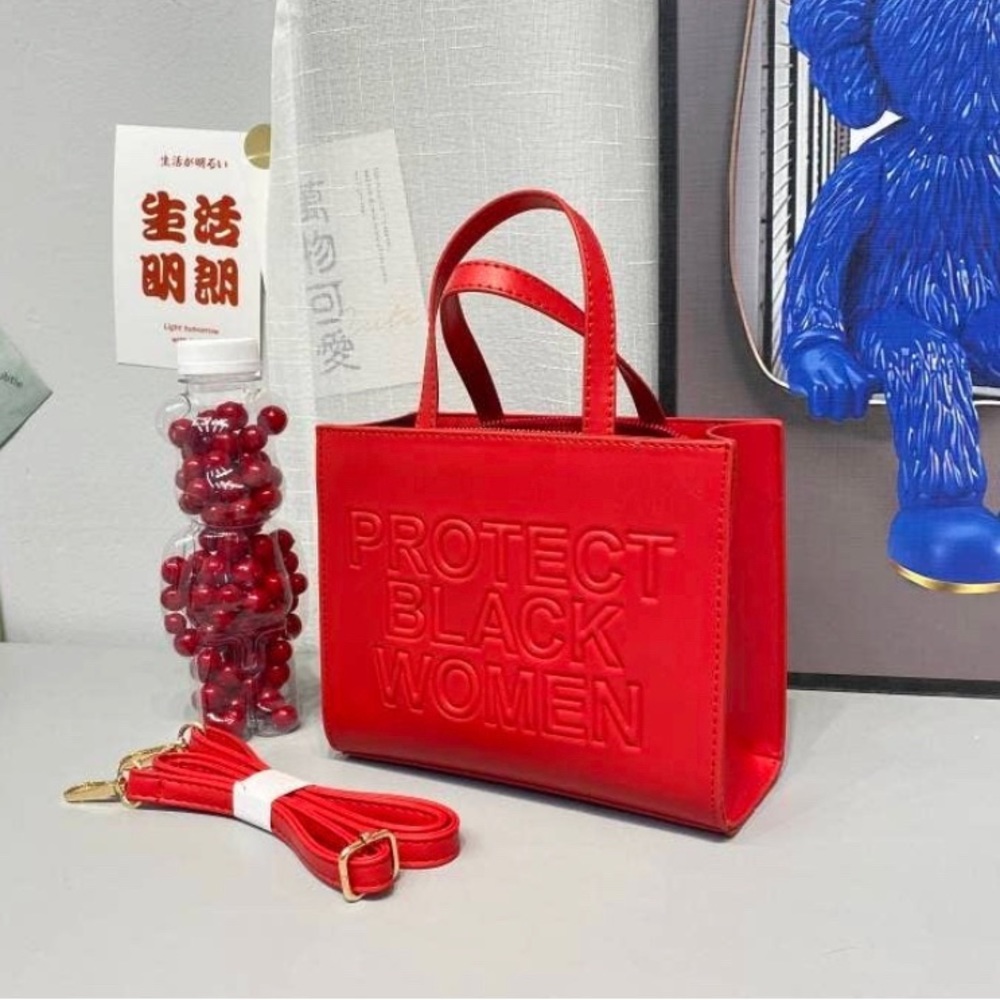 Protect Black Women Shoulder Crossbody Tote - Picture 3 of 10
